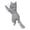 D, variant on VerPetridure Children's Adult Toy Cat Mobile Phone Holder Cute Cat Gift Portable Creative