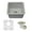 Galaxy White, variant on 15" x 15" Quartz Kitchen Sink, Single Bowl Sink, Drop-in Sink, Undermount Sink, Granite Kitchen Sink, Galaxy Beige Kitchen Sink, with Steel Grid and Basket Strainer Lexicon Platinum LP-1515-B