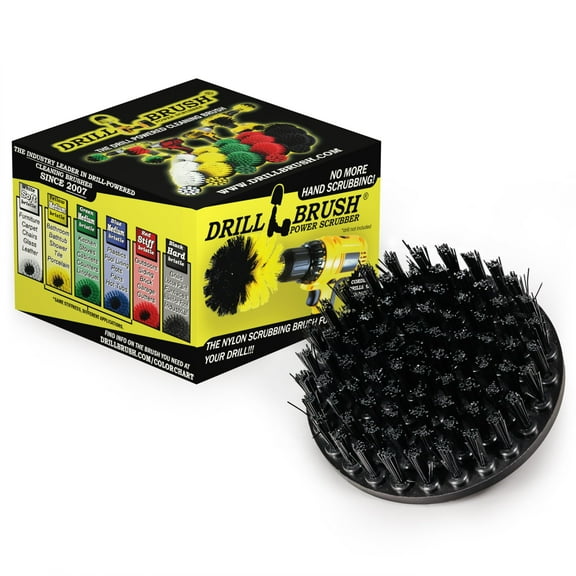 Industrial Cleaning Brush – UltraStiff Scrubber for BBQ & Garage Floors - Safe Grill Brush