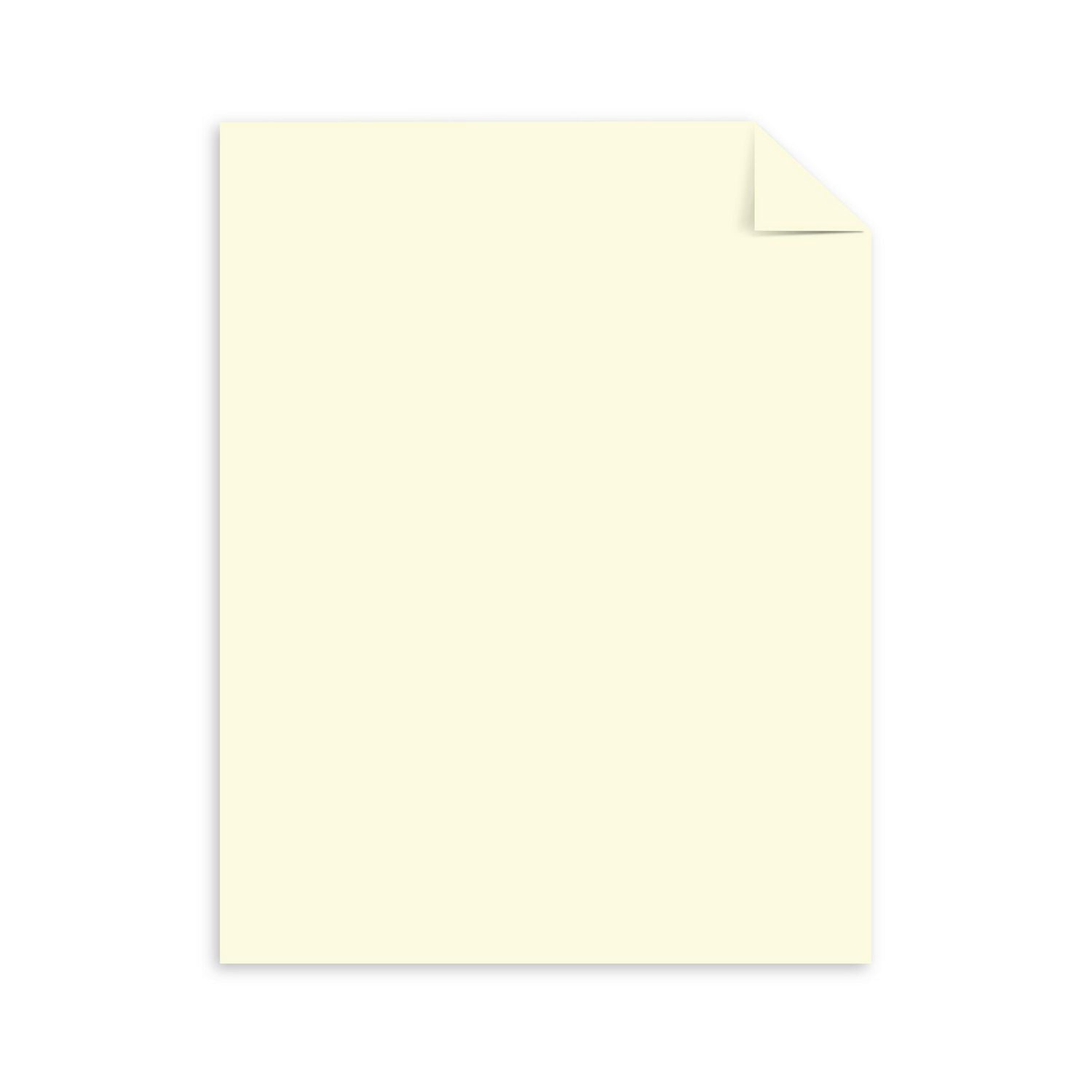 Papier cartonné crème Astrobrights 8.5”x 11”, 65 lb, 50 feuilles