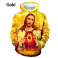 thumbnail image 3 of Sudadera con capucha y sudaderas con estampado 3D de la cruz de la fe cristiana para hombres y mujeres, sudadera informal con capucha y gráfico de Dios Jesús, 3 of 5