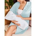 thumbnail image 6 of Avidlove Button Down Nightgowns for Women Short Sleeve Sleep Shirts Notch Collar Pajamas Dress Soft Sleepwear, 6 of 7