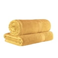 thumbnail image 2 of Superior 800 GSM Egyptian Cotton 2-Piece Bath Sheet Set, Soft Ultra Absorbent Towels, Gold, 2 of 10