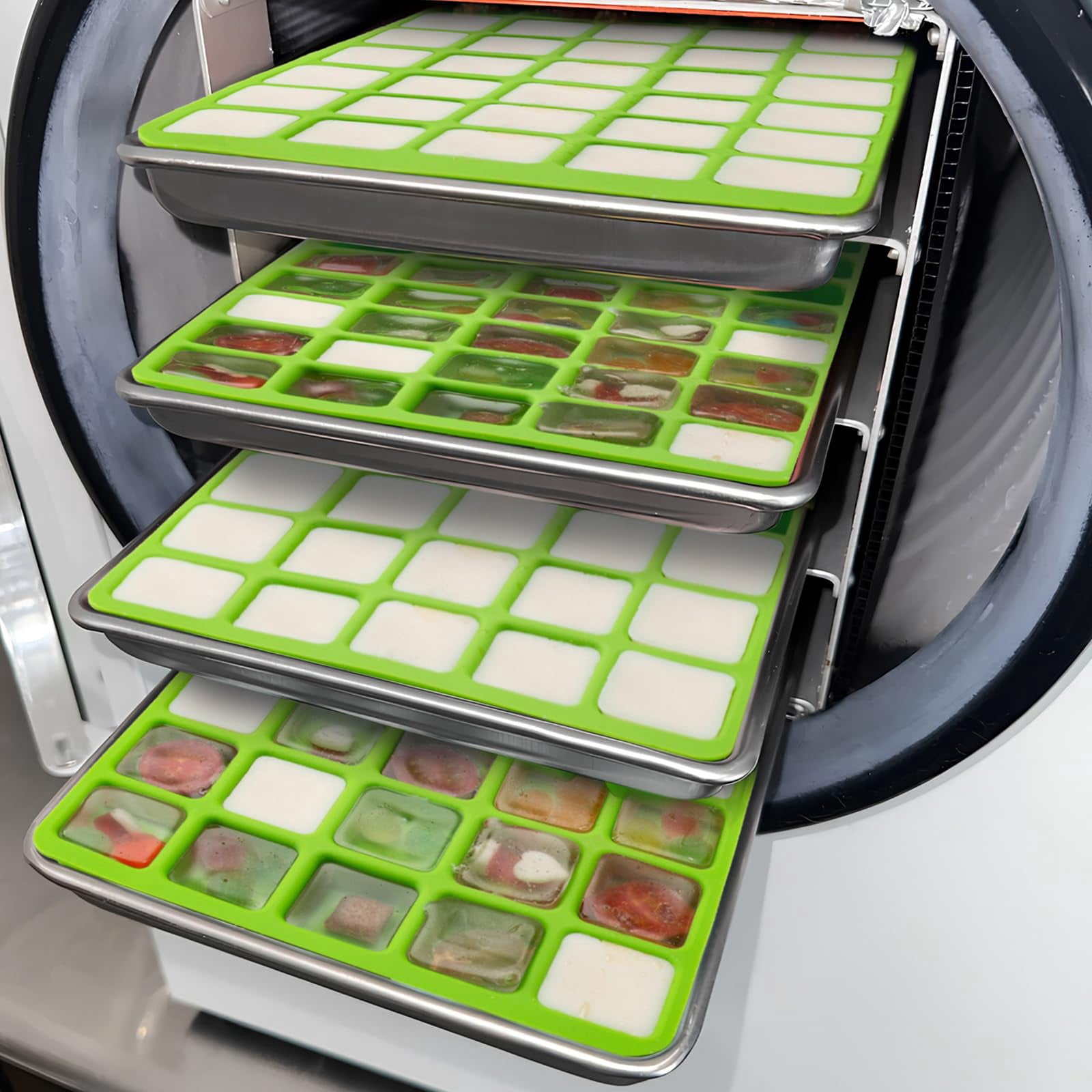 5 Pcs Silicone food molds for harvest right freeze dryer medium trays, Silicone Food Molds for Harvest right freeze dryer accessories