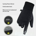 thumbnail image 4 of Guantes De Lana De Invierno, Guantes De Lana De Esquí Unisex Negros Antideslizantes Para Acampar, 4 of 8
