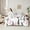White Black Pink, variant on Homewish Kawaii Dachshund Child Bedding Comforter Set 7pcs, Cute Dog Animal King Bedding Sets, Funny Dalmatian Lover Bed Sheets, Super Cozy Room Decor