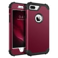 thumbnail image 1 of Funda de teléfono BENTOBEN para iPhone 8 Plus/iPhone 7 Plus, color rojo vino, 1 of 8