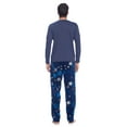 thumbnail image 3 of Ashford & Brooks Men's Jersey Knit Long-Sleeve Top and Mink Fleece Bottom Pajama Set, 3 of 5