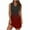 Wine, variant on Bovxnpu Womens Summer Dress, Women's Casual Sundress Flowy A-Line Dresses Mini Dress, Women's Summer Fashion Printing Sleeveless V-Neck Dress L