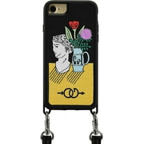 Zero Gravity Compatible with iPhone 6/6s/7/8 Profile Phone Case w/Strap - Embroidered Design - Drop Tested, 360 Protection