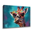 thumbnail image 2 of Cool Giraffe Sunglasses Digital Wall Art Canvas Poster Bedroom Decor Sports Landscape Office Room Decor Gift,Frame-style,20x30inch(50x75cm), 2 of 8