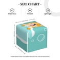thumbnail image 4 of Yiaed Dogs Loves Bath Print Tissue Box Cover, PU Leather Decorative Organizer for Tabletop, Bathroom, Car, Office Creative Decorative, 4 of 7