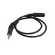 thumbnail image 1 of EeaseMX Cable alargador de audio estéreo profesional de 3,5 mm (macho a hembra) de 0,5 metros con conectores niquelados (negro), 1 of 8