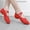 Red, variant on FRSASU Women's Ballet Shoes for Highly Stretch Canvas Dance Slipper Yoga Shoes for Women Red