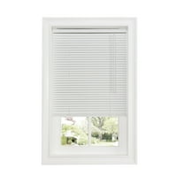 Midnight Cordless 1" Room Darkening Mini Blind 27x64 White