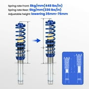 Maxpeedingrods Coilovers Suspension & Steering Shock for VW Volkswagen Golf MK4 1.9 TDi FWD Fits select: 2005 VOLKSWAGEN JETTA 2.5, 1999-2005 VOLKSWAGEN NEW BEETLE GLS