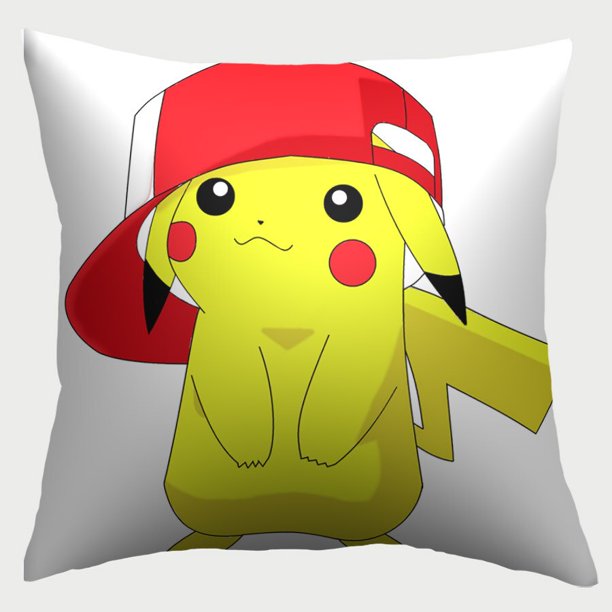 Funda de almohada de Pokémon con dibujos animados, funda de cojín de Pikachu Charmander, funda de almohada Lumbar decorativa para sofá del hogar y coche, 45x45cm