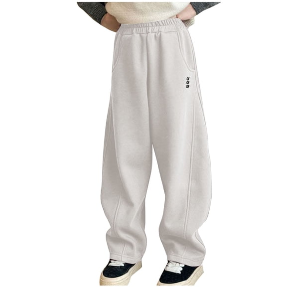 BLCHUNen Boy Girls Clothes Casual Loose High Elastic Waist Sweatpants Comfortable Open Bottom Athletic Pull on Trousers