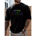 thumbnail image 2 of Men's Casual Trendy California Graphic Print Comfortable Crew Neck Short Sleeve T-shirts, Summer Top Tees, 2 of 2
