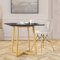 thumbnail image 2 of LeisureMod Cresco Plastic Molded Dining Side Chair – Modern Design, Ergonomic Comfort, Stylish Home Décor, Easy to Clean, Versatile for Dining Room, Kitchen, and Office (Clear), 2 of 8