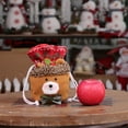 thumbnail image 5 of Santa Claus Snowmen Xmas Gift Bag Christmas Eve Apples Drawstring Bag Container, 5 of 17