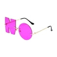 thumbnail image 5 of Letter No Sunglasses Versatile Unique Eyewear for Photo Props Vacation Red, 5 of 8