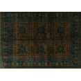thumbnail image 1 of Ahgly Company Machine Washable Indoor Rectangle Persian Turquoise Blue Traditional Area Rugs, 5' x 7', 1 of 4