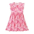 thumbnail image 4 of Cethrio Summer Dresses for Girls 2025, Party Gifts Flutter Sleeve Cotton Casual Dresses Multicolor Size 14-15 T, 4 of 4