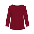 thumbnail image 3 of TQWQT Girls Long Sleeve Shirts Spring Cute Wine Shirts Size 10-12 Kids Crewneck Tee Shirt Toddler Girls Tops Tween Girls Clothes 130, 3 of 5
