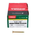 thumbnail image 3 of Timco - Classic Multi-Purpose Screws - PZ - Double Countersunk - Yellow (Size 5.0 x 50 - 200 Pieces), 3 of 3