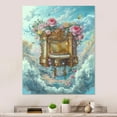 thumbnail image 2 of Designart "Heavenly Blue Piano Melodies" Music Metal Wall Art, 2 of 5