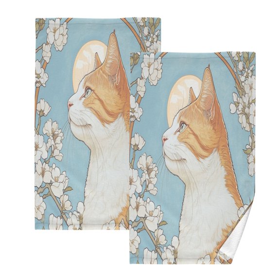 BZSMCE Face Towel Hand Towel Bath Towel Cotton Bath Towel Sets Hand Bath Towels Fashion Ethereal Gaze Pattern