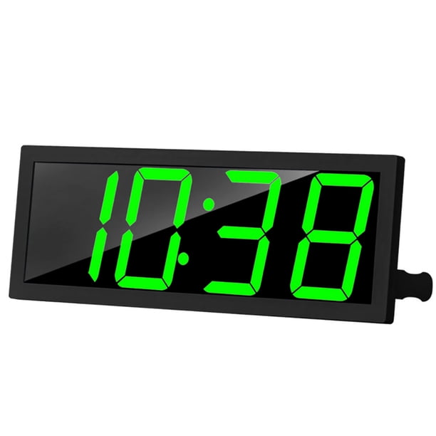 Reloj de pared digital grande inteligente Control de la aplicación Hora / Fecha / Temperatura Pantal Tomshoo Negro