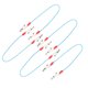 thumbnail image 1 of Servilletero con Clip para babero Dental, 5 uds., con cadena de bolas de acero Flexible, suministros para dentistas, color azul, 1 of 8