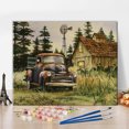 thumbnail image 2 of TISHIRON Paint by Numbers for Adults,16x20 inch Canvas Wall Art Truck Village Artwork Oil Painting by Numbers Kit for Home Wall Decor (Frameless), 2 of 6