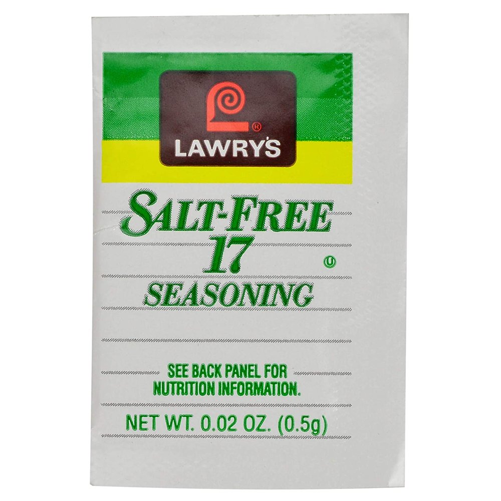 Lawrys Salt Free 17 Seasoning Packets, 0.5 g (500 count)