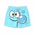 thumbnail image 3 of Pantalones cortos de bolsillo para niños con cordón elástico estampado casual traje de baño pantalones de cinco puntos, 3 of 8