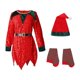 thumbnail image 2 of Disfraz de para niñas, disfraz de Navidad, conjunto de ropa para niños, vestido de y medias para fiesta, Halloween, Navidad, vestido festivo 140 a 150 cm Salvador  Disfraz de elfa para niñas, 2 of 10