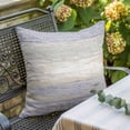 thumbnail image 6 of Throw Pillow Covers, Purple Grey 16x16 Pillow Covers for Couch/Sofa/Bed, Farmhouse Gray Barn Wooden Vintage Striped Decorative Square Linen Cushion Pillowcase for Home Decor, 6 of 9