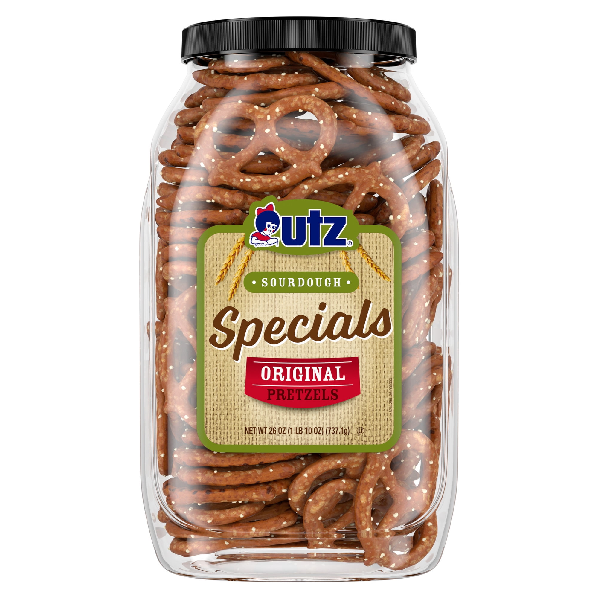 Utz, Specials Pretzels, 26 oz Barrel