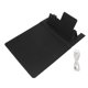 thumbnail image 1 of Alfombrilla de ratón de carga inalámbrica con soporte plegable para teléfono, alfombrilla de ratón USB negra para juegos, escritorio para ordenador portátil y PC, 1 of 10