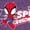 HEATHER PURPLE, variant on Spidey & His Amazing Friends - Spidey Webs Logo - Toddler Girls Fitted Short Sleeve T-Shirt