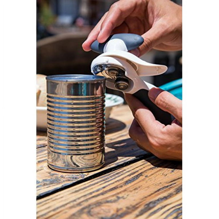 Zyliss Safe Edge Can Opener, Manual - Safely Open Without Sharp Lids - Lock  and Unlock Safety - White / Gray – Zyliss Kitchen