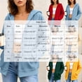thumbnail image 2 of Mittory Women Zip Up Hoodie Jacket, Drawstring Hood Side Pockets Long Sleeve Loose Fit Solid Casual Sweatshirt Coat, 2 of 7