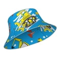 thumbnail image 2 of Naloa Cute Car Cartoon Reflective Double-Sided Bucket Hat, Sun Hat, Soft and Breathable for Gardening, Beaching, Camping, Hiking, Fishing, 2 of 9