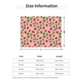 thumbnail image 5 of Yiaed Strawberries Print Blanket Throw Blanket Soft Cozy Flannel Blanket for Home Bed Sofa Couch Chair-40"x30", 5 of 6