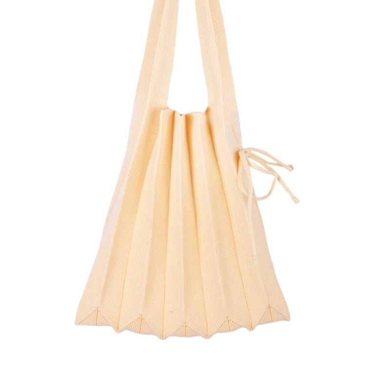 PLEATS PLEASE Pleated Tote Bag Yellow