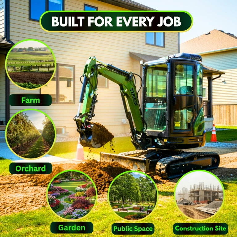 TYPHON TERROR XXV 2.7 Ton Mini Excavator with AC/Heater Cabin