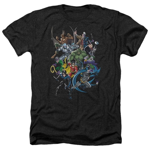 Batman - Saints And Psychos - Heather Short Sleeve Shirt - Medium