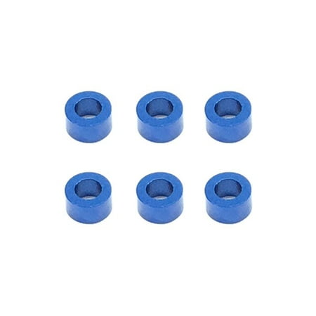 12 1 6 Toy Model Uniforms Integy RC Toy Model Hop-ups SQ-SGE-930BY Square R/C M3 Aluminum Ball Stud Washers, 3.0mm Thick (Blue) 6 pcs. ()